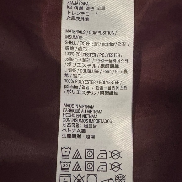 Kirklands Hooded Trench Coat in Burgundy - Picture 12 of 13